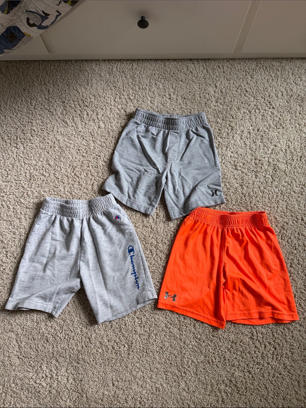 Champion, Under Armour and Huey Kids' Athletic Shorts - Gray and Orange
